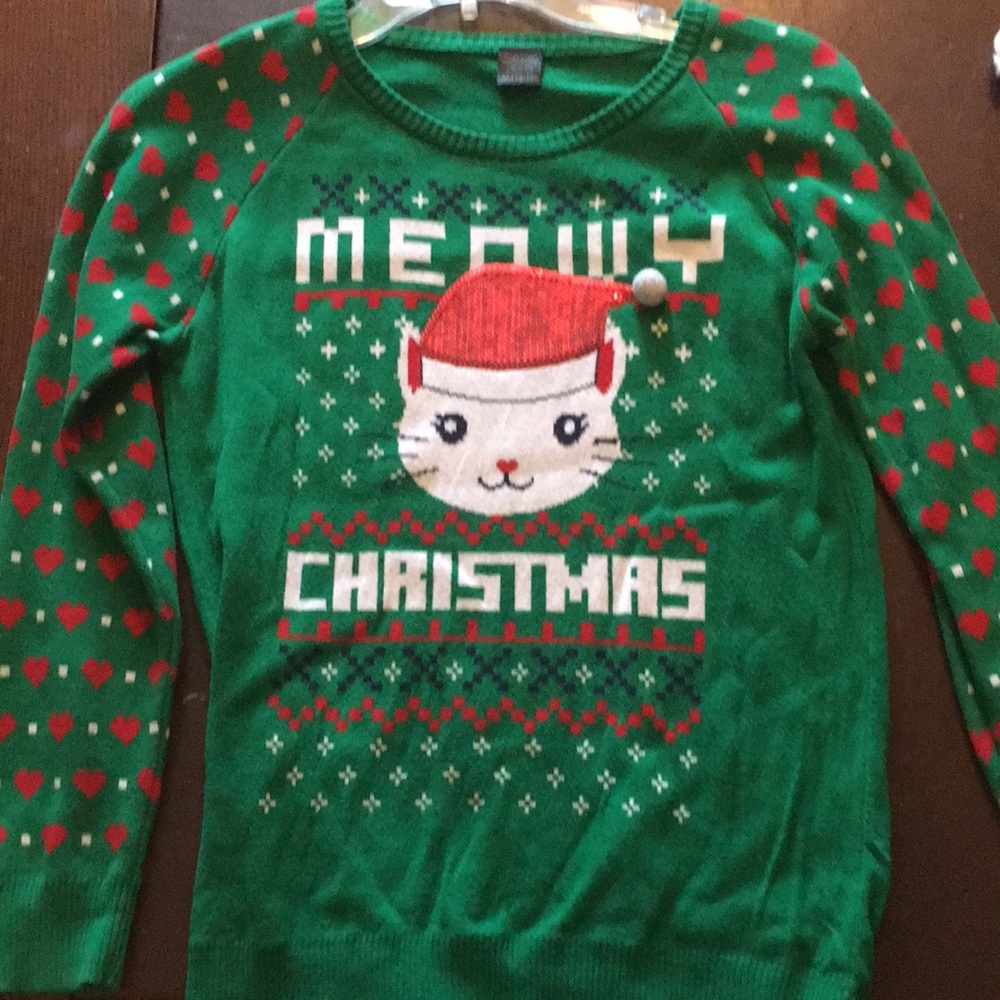 Meowy Christmas ugly Christmas sweater